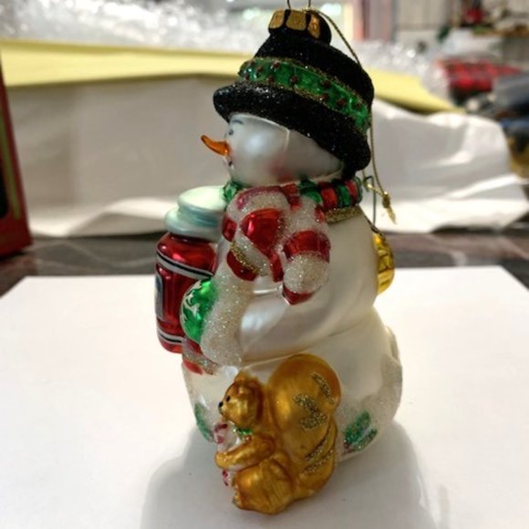 Yankee Candle Christopher Snowbrite Hand Blown Glass Ornament - Picture 3 of 7